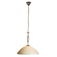 Suspension ronde verre métal Ø45 cm E27...