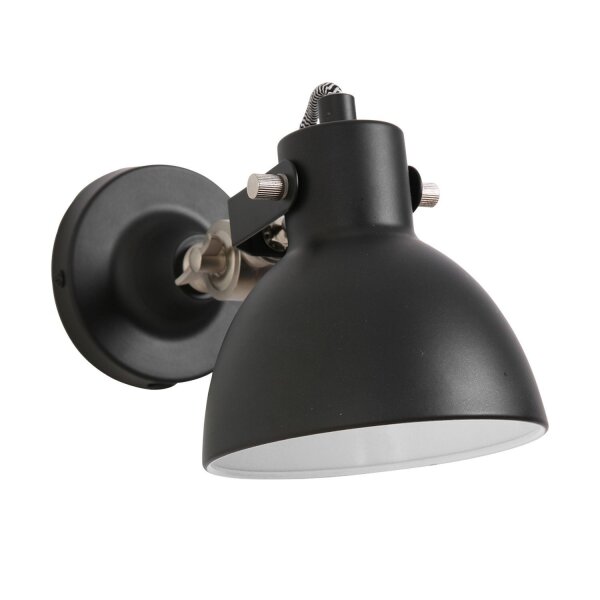 Spot mural mobile métal L:14 cm E14 ciblé