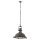 Industrial Pendelleuchte Metall Glas Braun Ø40 cm E27