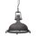 Industrial Pendelleuchte Metall Glas Braun Ø40 cm E27