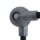 Spot mural avec fiche en noir argent E14 flexible