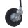 Spot mural avec fiche en noir argent E14 flexible