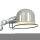 Spot mural mobile avec fiche en vert argent P:29 cm