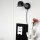 Wandspot mit Stecker in Schwarz Silber T:29 cm flexibel
