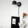Wandspot mit Stecker in Schwarz Silber T:29 cm flexibel