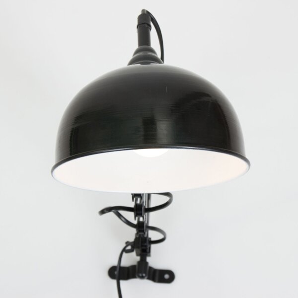 Spot mural métal noir P:56 cm avec prise flexible