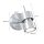 Spot mural flexible métal H:12 cm incl. GU10 accentué