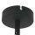 Spot de plafond flexible noir incl. GU10 accentué