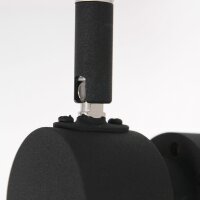 Spot de plafond noir 4-flmg 90 cm incl. GU10 flexible