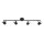 Spot de plafond noir 4-flmg 90 cm incl. GU10 flexible