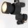 Spot de plafond noir 4-flmg 90 cm incl. GU10 flexible