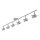 Spot de plafond mobile en métal 134 cm incl. GU10 6-flmg