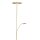 LED Deckenfluter mit Lesearm in Messing 185 cm dimmbar