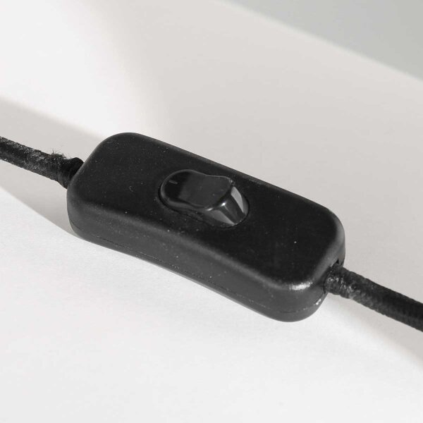 Blendarme Nachttischlampe in Schwarz Gold E27 65 cm