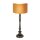 Blendarme Nachttischlampe in Schwarz Gold E27 65 cm
