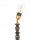 Blendarme Nachttischlampe in Schwarz Gold E27 65 cm