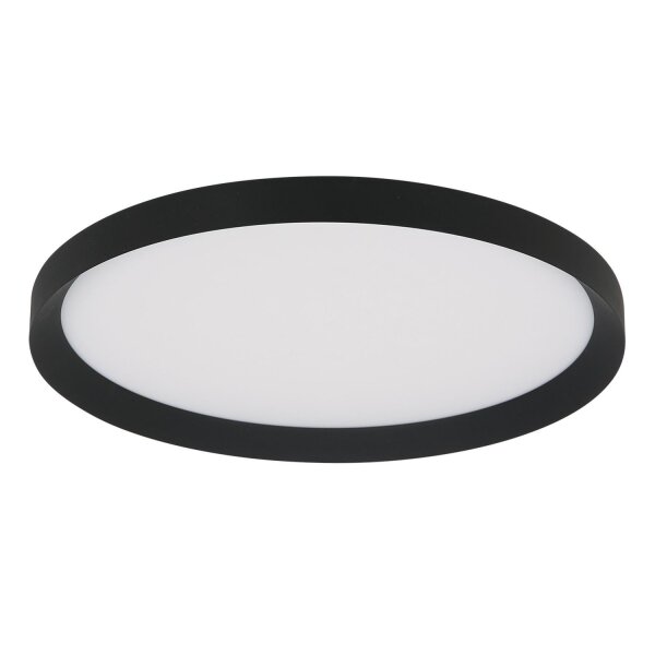 Runde LED Deckenleuchte Schwarz Weiß 2700 K Ø50 cm