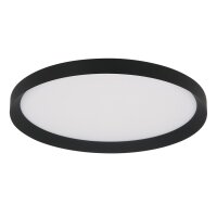 Plafonnier rond à LED noir blanc 2700 K Ø50 cm