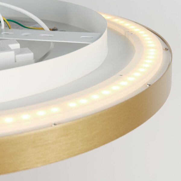 Plafonnier rond à LED or blanc 2700 K Ø50 cm
