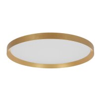 Runde LED Deckenleuchte in Gold Wei&szlig; 2700 K &Oslash;50 cm