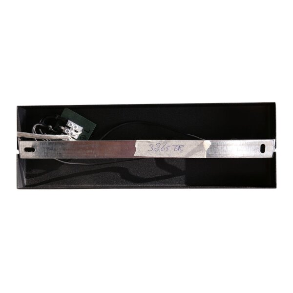 Applique murale stylée Noir Ambre E27 L:40 cm