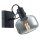 Wandstrahler blendarm Schwarz Rauchgrau E27 H:16 cm