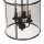 Suspension verre métal noir gris fumé L:31 cm E14