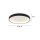 LED Deckenlampe Schwarz Weiß Ø28 cm 2700 K wohnlich