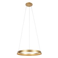LED Hängelampe rund in Gold B:60 cm 50 W 2700 K elegant