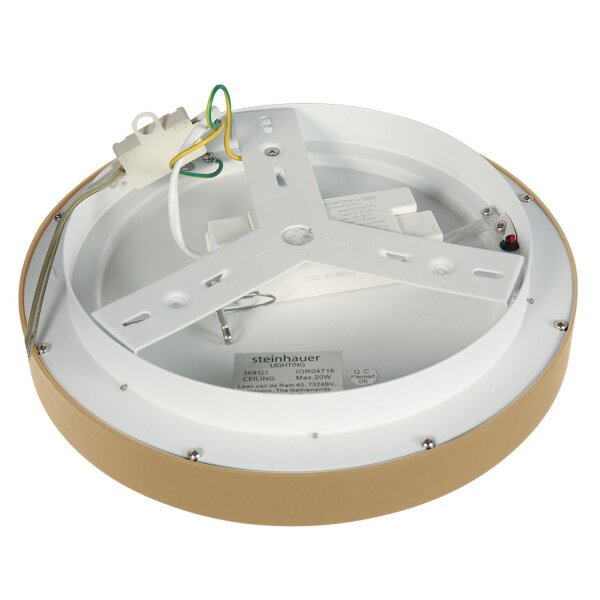 Plafonnier LED or blanc Ø38 cm 30 W confortable