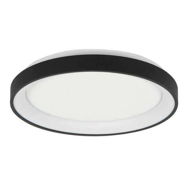 LED Deckenleuchte Schwarz Weiß Ø38 cm 30 W gemütlich