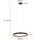 LED Hängelampe rund Schwarz B:60 cm 50 W 2700 K elegant