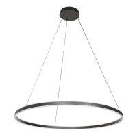 Große LED Pendelleuchte Schwarz Ø100 cm 80 W...
