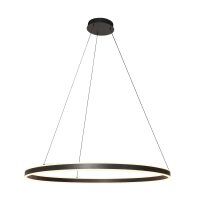 Große LED Pendelleuchte Schwarz Ø100 cm 80 W...