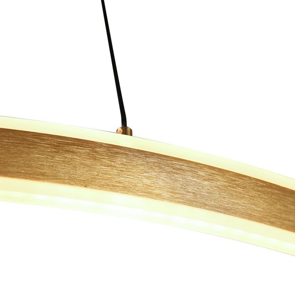 LED Pendelleuchte Metall Kunststoff Ø100 cm 80 W 2700 K