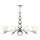 Lustre ROMINA Nickel &agrave; raccourcir &Oslash;97cm Lampe &agrave; suspendre