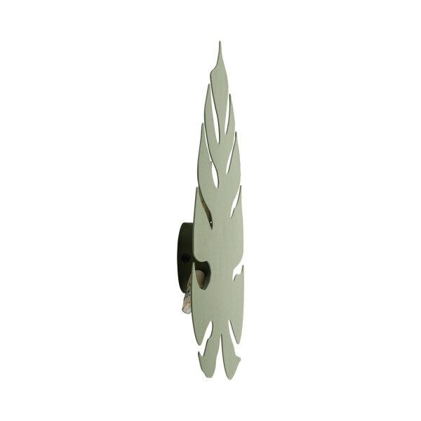 Dekorative Wandleuchte Metall Blatt indirekt H: 54 cm 4x G9