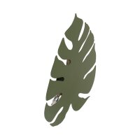 Dekorative Wandleuchte Metall Blatt indirekt H: 54 cm 4x G9