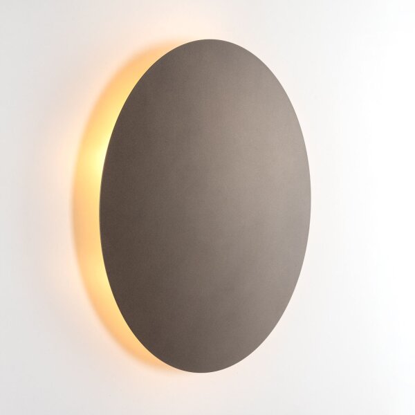 Wandlampe rund Braun Ø 30 cm klein 3x G9 indirektes Licht