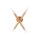 Deckenlampe Holz Glas 50 cm lang in Kiefer Weiß 4x G9