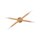 Deckenlampe Holz Glas 50 cm lang in Kiefer Weiß 4x G9