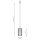 Suspension ronde métal noir E27 L:16 cm Rétro