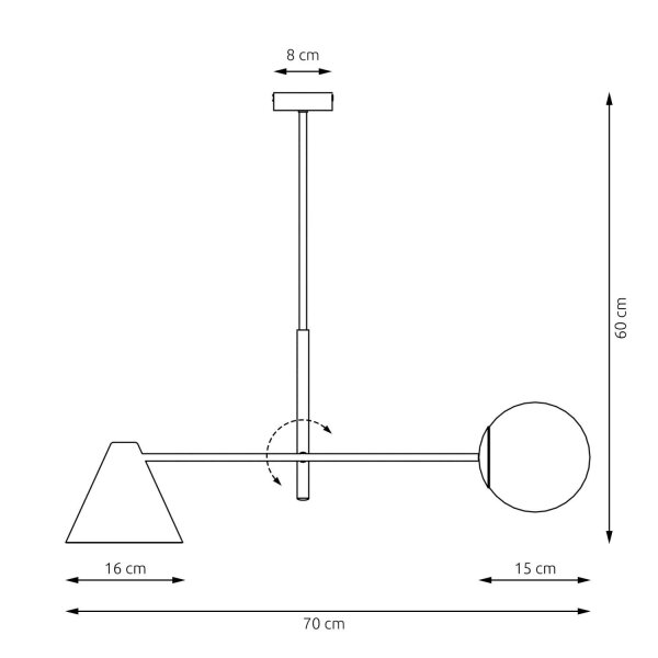 Deckenleuchte blendarm Metall Glas E14 2-flammig Weiß