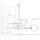 Deckenlampe Glas Metall E14 B:86 cm Weiß 6-flmg Modern