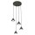 Lampe à suspendre noire en métal 4-flamme GX53 Moderne