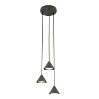 Pendelleuchte Schwarz Metall 3-flammig GX53 Modern
