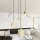 Lampe à suspendre ronde en métal Ø30 cm GX53 en noir et or