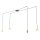 XXL Lampe à suspendre Spider métal verre flexible 200 cm de câble