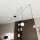 XXL Lampe à suspendre Spider métal verre flexible 200 cm de câble