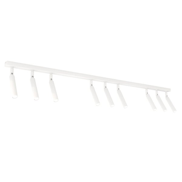 Verstellbarer Deckenspot Weiß Metall G9 116 cm länglich